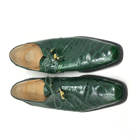 Mauri Oxfords Shoes Size 15 Green Full Alligator main image 4
